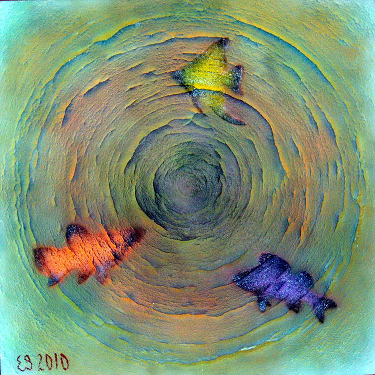 Fishes / Рыбы  / 2010  /  Acril on canvas / 100х100см