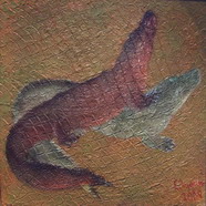 Alligators playing /  Игры аллигаторов / 2008 / Acril on canvas /120х100см